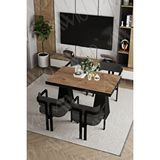 Avvio Valery Lake Mdf Ayak Tokyo Demonte Sandalye 80x120 Yemek Masası Mutfak Masası 4 Kişilik AKÇA