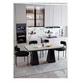 Avvio Venera Lake Mdf Ayak Teddy Sandalye 80x120 Yemek Masası Mutfak Masası 4 Kişilik Masa Sandalye Takım DÜZ BEYAZ