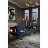 AVYNA Infinity Comfort Ikili Kanepe | Elite Mekanizmalı Yataklı Koltuk - Tay Tüyü Kumaş - Lacivert