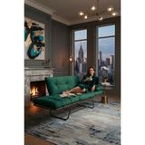 AVYNA Infinity Comfort Ikili Kanepe | Elite Mekanizmalı Yataklı Koltuk - Tay Tüyü Kumaş - Zümrüt Yeşil