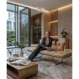 AVYNA Solvare™ Comfort Ikili Kanepe | Mekanizmalı Yatak Sistemli Ikili Koltuk - Premium Kumaş - Krem