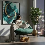 AVYNA Tekli Koltuk Berjer Yastıklı | Geniş Oturma Alanı | Premium Kalite | Dubai Ödüllü Tasarım | - Yeşil