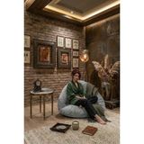 AVYNA Vıonex™ Relax Lounge Koltuk | Tv, Oyun & Playstation Uyumlu Yer Minderi Armut Koltuk - Gri