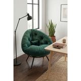 AVYNA Zümrüt Yeşil Premium Tekli Berjer Koltuk | Ergonomik Tv & Dinlenme Koltuğu | Modern Lounge Tasarım - Zümrüt Yeşili