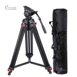 AW 180 cm Profesyonel Kamera Tripod Taşınabilir DV Video Sabit Stant Sıvı Sönümleme Kafa Kiti Taşıma Çantalı 10 kg Kapasite