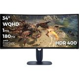 AW3425DWM 34 3440X1440 Wqhd 180Hz 1ms HDMI Dp Freesync Premium Hdr 400 Curved Gaming Monitor