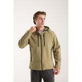 Award Fashion Erkek Içi Polarlı Su ve Rüzgar Geçirmez Softshell Outdoor Spor Mont - Bej