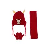 Aware Time Kitti 0-12 Ay Kız Bebek & Çocuk Aksesuarlı Içi Polarlı Atkı Bere Eldiven 3'lü Takım