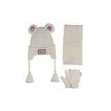 Aware Time Kitti 1-4 Yaş Kız Bebek & Çocuk Aksesuarlı Içi Polarlı Atkı Bere Eldiven 3'lü Takım