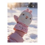 Aware Time Kitti 1-4 Yaş Kız Çocuk İçi Polarlı Kar Kayak Eldiveni