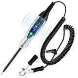 AWBLIN Yükseltilmiş Otomotiv Buzzer Test Işığı 4-60 V DC Dijital LED Devre Test Cihazı, Voltmetreli Ağır Hizmet Işık Test Cihazı, Otomatik Çift Yönlü Voltaj Test Cihazı Elektrikli Test Kalemi