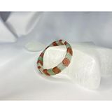Awdoy AVENTURİN VE ÇİLEK KUVARS DOĞALTAŞ ROLEX KESİM BİLEKLİK