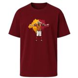 AWE Gala Icardi Fotoğraf Baskılı Unisex Relax Fit (Hafif Bol Kalıp) Tişört/Tshirt -%100 Pamuk - DTF Baskı(0020,Bordo,M)