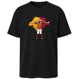 AWE Gala Icardi Fotoğraf Baskılı Unisex Relax Fit (Hafif Bol Kalıp) Tişört/Tshirt -%100 Pamuk - DTF Baskı(0020,Siyah,XL)