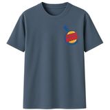 AWE Unisex Relax Fit (Hafif Bol Kalıp) BONG KING Eğlenceli Baskılı%100 Pamuk Tişört/Tshirt(0010,Füme,M)