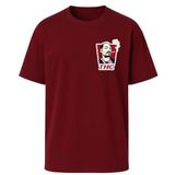 AWE Unisex Relax Fit (Hafif Bol Kalıp) THC Temalı Snoop Dogg Eğlenceli Baskılı%100 Pamuk Tişört/Tshirt (0011,Bordo,L)