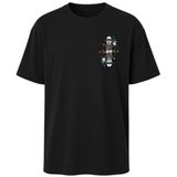 AWE Unisex Relax Fit (Hafif Bol Kalıp) Urban Joker Snoop Dogg Hip-Hop Tarzı Baskılı%100 Pamuk Tişört/Tshirt(0008,Siyah,M)