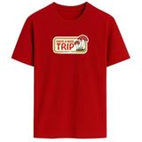 AWE Unisex Relax Fit (Hafif Bol Kalıp) Urban Joker Snoop Dogg Hip-Hop Tarzı Baskılı%100 Pamuk Tişört/Tshirt(0009,Kırmızı,XL)