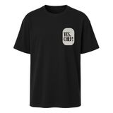 AWE Unisex Relax Fit (Hafif Bol Kalıp) YES CHEF Baskılı%100 Pamuk Tişört/Tshirt(0003,Siyah,XXL)