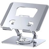 Awei Alüminyum Tablet Standı 360° Dönebilir, Yüksekliği Ayarlanabilir Sağlam Metal Tutucu - Antrasit