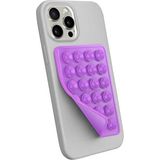 Awei Silikon Vakumlu Telefon Tutucu, Cep Telefonu Için Tutacak, Telefon Arkası Silikon Vantuz Güçlü Tutuş - Mor