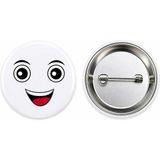 Awesome Face Epic Gülen Yüz Metal Buton Rozet Broş-Çanta Aksesuar-Yaka Iğnesi (44MM) 1 Adet