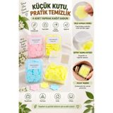 Awesomecrochet Yaprak Kağıt Sabun 4 Adet – Tek Kullanımlık Taşınabilir Sabun – Seyahat, Kamp ve Günlük Kullanım