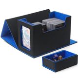 AWESOPAL Kart Güverte Kutusu MTG Komutanına Uyar, Ticaret Kartı Saklama Kutusu, Teşhir Penceresi ve Zar Tepsisi ile, TCG Güverte Kutusu, 200 Çift Kollu Kart için, 3 "x 4" Üstten Yükleyiciye Uyar, 35pt