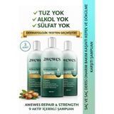 awewes Kepek Karşıtı Onarıcı Şampuan – Argan Yağı, Keratin, Vitamin B3 & Panthenol İçeren şampuan