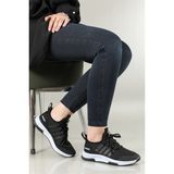 Awidox Fileli Unisex Spor Ayakkabi Awidox 053 - Siyah - Beyaz