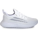 Awidox Rahat, Hafif, Ortopedik, Yazlık, Bağcıklı, Fileli Sneaker Spor Ayakkabı - Beyaz - Gümüş