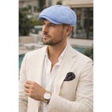 awix Erkek %57 polyester Yazlık 8 Parça Keten Peaky Blinders still Kasket