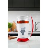 Awox Dual Elektrikli Çaycı 1,2 L Cam Demlik ve 1,7 L Su Isıtıcısı Beyaz-Kırmızı Hızlı Demleme