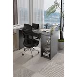 AWOX LİNA Modern Çalışma Masası 120x60 cm Raflı Bilgisayar Masası Ofis ve Ev Çalışma Masası