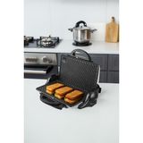 Awox Orıon Tost Makinesi 1800 W Döküm Plaka Yüzeyi ile 8 Dilim Tost Kapasitesi ve Ayarlanabilir Yükseklik - Gri