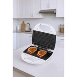 Awox Rapid Tost Makinesi 750 W Beyaz Çift Taraflı Teflon Plaka ile Pratik Kullanım