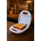 Awox Sole Mini Tost Makinesi 750 W Seramik Plaka Özellikli Beyaz Renkli Yerli Üretim