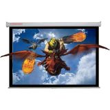 Ax-18 180X180CM Siyah Fonlu Storlu Kilitleme Mekanizmalı Projeksiyon Perdesi, Beyaz