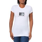 A|X ARMANI EXCHANGE Armani Exchange Kadın A|x Sparkle Logolu Tişört, Optik Beyaz, M