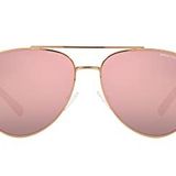 A|X ARMANI EXCHANGE Ax2043s Aviator Güneş Gözlüğü, Parlak Gül Altın/Gri Aynalı Gül Altın