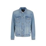 A|X ARMANI EXCHANGE Erkek Balta Simgesi Denim Ceket, Indigo Kot, XL