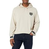 A|X Armani Exchange Erkek Collegiate Kapsül Pamuk Yün Kazak Kapüşonlu Kazak, Gümüş Astar, XXL, Gümüş Astar, XXL