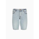 A|X ARMANI EXCHANGE Erkek J65 Slim Fit Streç Pamuklu Denim Şort, İndigo Denim Işık, 52