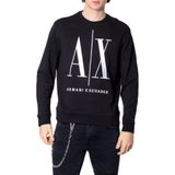 A|X ARMANI EXCHANGE Erkekler Icon Project İşlemeli Kazak Sweatshirt, Siyah, M