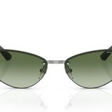 A|X ARMANI EXCHANGE Kadın Ax2049s Kedi Gözü Güneş Gözlüğü, Parlak Gunmetal/Gradyan Yeşil, 58 mm