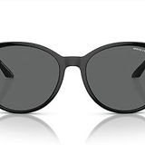 A|X ARMANI EXCHANGE Kadın Ax4140s Kedi Gözü Güneş Gözlüğü, Parlak Siyah/Koyu Gri, 55 mm