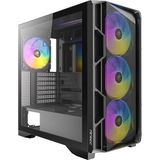 AX1000 Argb, 4 x 140MM Argb Pwm Fan Dahil, Mesh Ön Panel, Usb-C 3.2, Temperli Cam Yan Panel, 360MM Radyatör Desteği, Siyah Orta Kule Atx Oyuncu Kasası