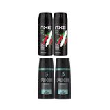 Axe 2 Adet Erkek Deodorant Africa 150 Ml + 2 Adet Erkek Deodorant Sprey Apollo 150 Ml