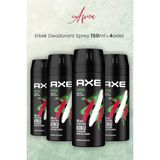 Axe Africa 4x150 ML Erkek Deodorant