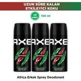 Axe Africa Erkek Deodorant & Bodyspray 48 Saat Ferahlık 150 ml x3